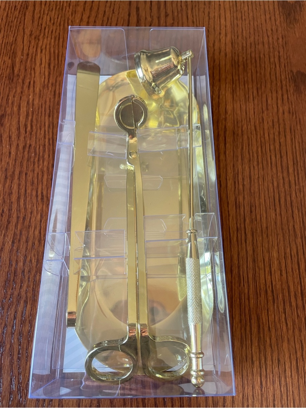 NWT Elements Gold Stainless Steel Candle Care Set - 4 Piece
